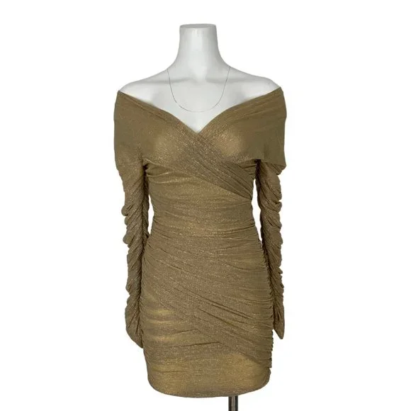 house of cb felicity dress gold House of CB
